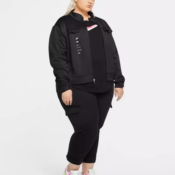 NIKE Sportswear Swoosh Polyknit Jacket Plus Size 2X EUC Women’s - Picture 6 of 15